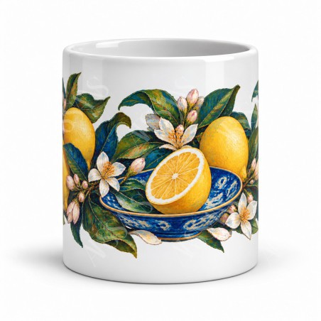 Mug gourmand - Citrons de Méditerranée, vue de face