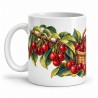 Mug gourmand - Cerises du verger, anse à gauche