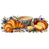Mug gourmand - Petit déjeuner à la française, décor à plat
