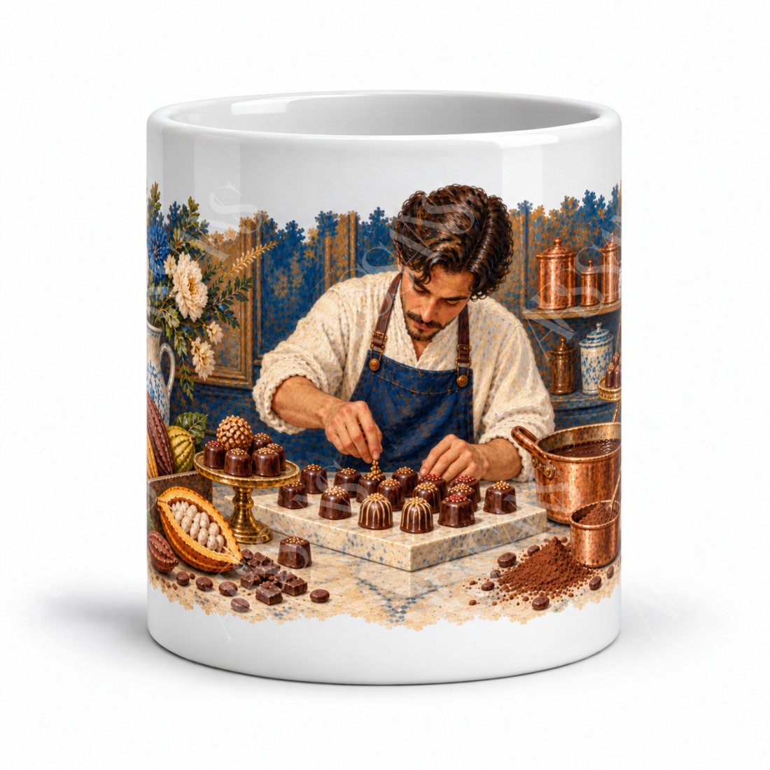 Mug métiers d’autrefois - Le Chocolatier, vue de face