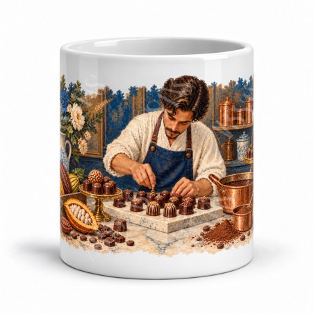 Mug métiers d’autrefois - Le Chocolatier, vue de face