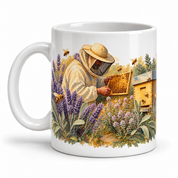 Mug métiers d’autrefois - L’Apiculteur, anse à gauche
