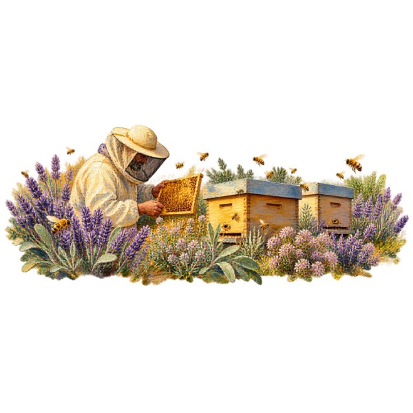 Mug métiers d’autrefois - L’Apiculteur, décor à plat