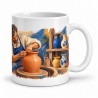 Mug métiers d’autrefois - Le Potier, façon tableau, anse à droite