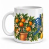 Mug botanique - Jardin d’agrumes, anse à gauche