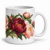 Mug fleurs - Pivoines, anse à droite