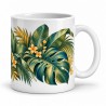 Mug botanique - Feuillages exotiques, anse à droite