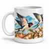Mug oiseaux - Hirondelles de Provence, anse à gauche