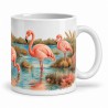 Mug oiseaux - Flamants de Camargue, anse à droite