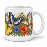 Mug nature - Papillons de collection, anse à droite