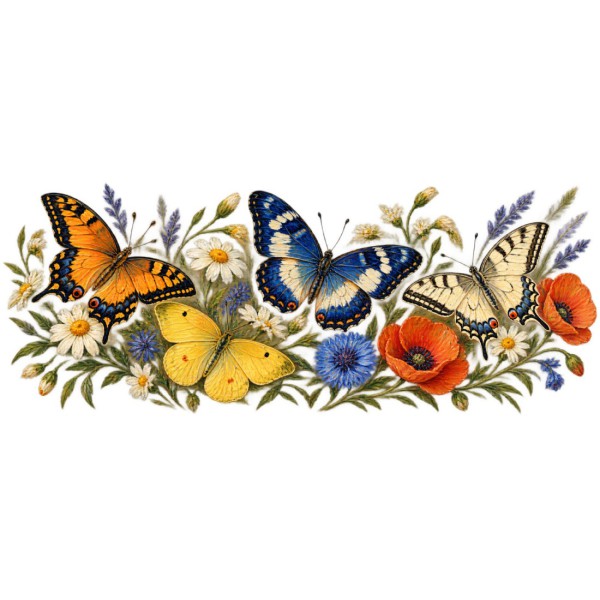 Mug nature - Papillons de collection, décor à plat