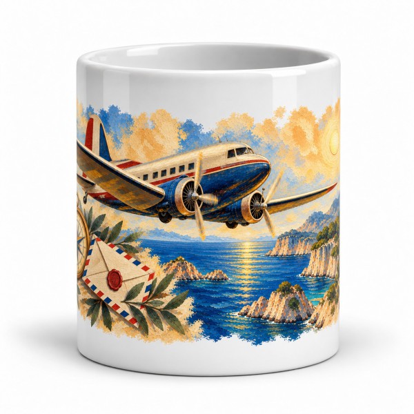 Mug voyage - L’Aéropostale, façon tableau, Manufacture Arssans