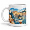 Mug voyage - Escale à Marseille, anse à gauche