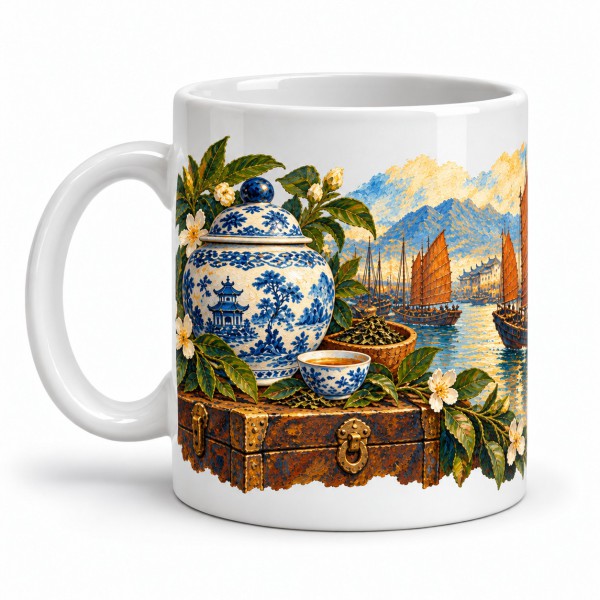 Mug thé - Comptoir de Canton, anse à gauche