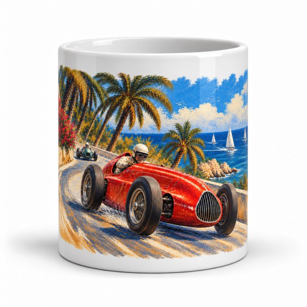 Mug rétro - Grand Prix méditerranéen, façon tableau, Manufacture Arssans