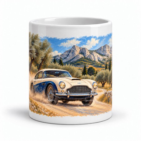 Mug rétro - Rallye des Alpilles, vue de face