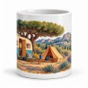Mug vacances - Camping rétro, vue de face