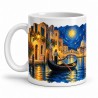 Mug imaginaire - Venise sous la lune, anse à gauche