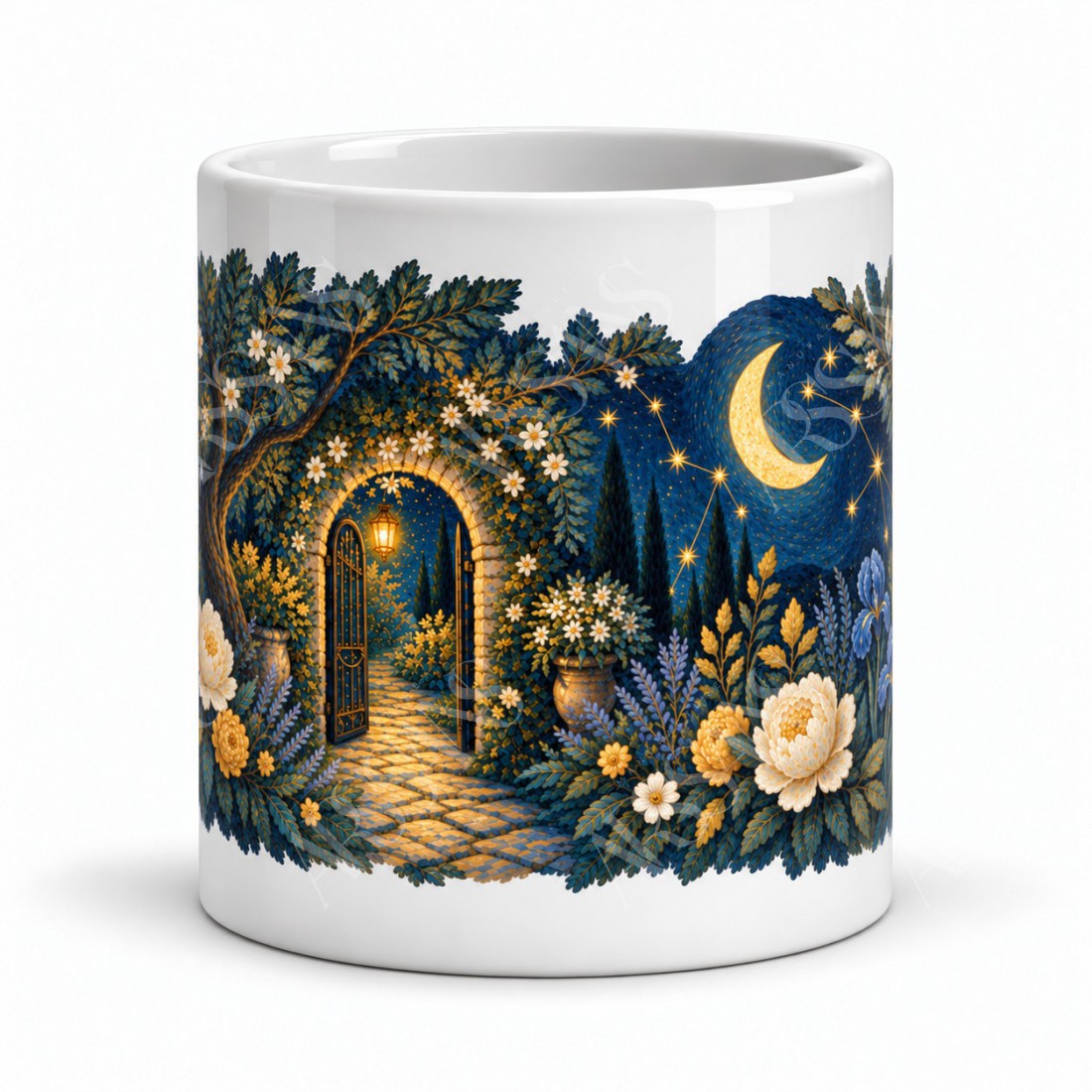 Mug imaginaire - Le Jardin des constellations, vue de face
