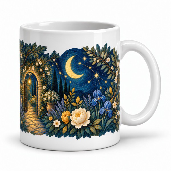 Mug imaginaire - Le Jardin des constellations, anse à droite