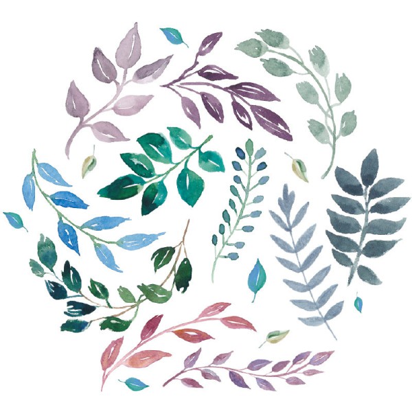 Papier Peint Aquarelle Euibis — Ambiance 2