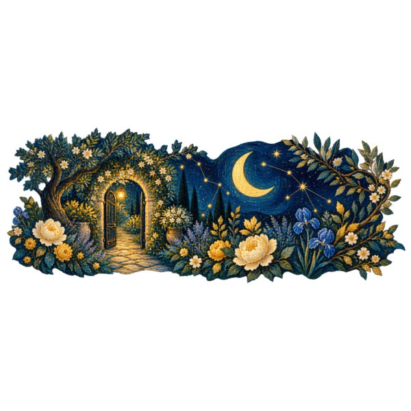 Mug imaginaire - Le Jardin des constellations, décor à plat
