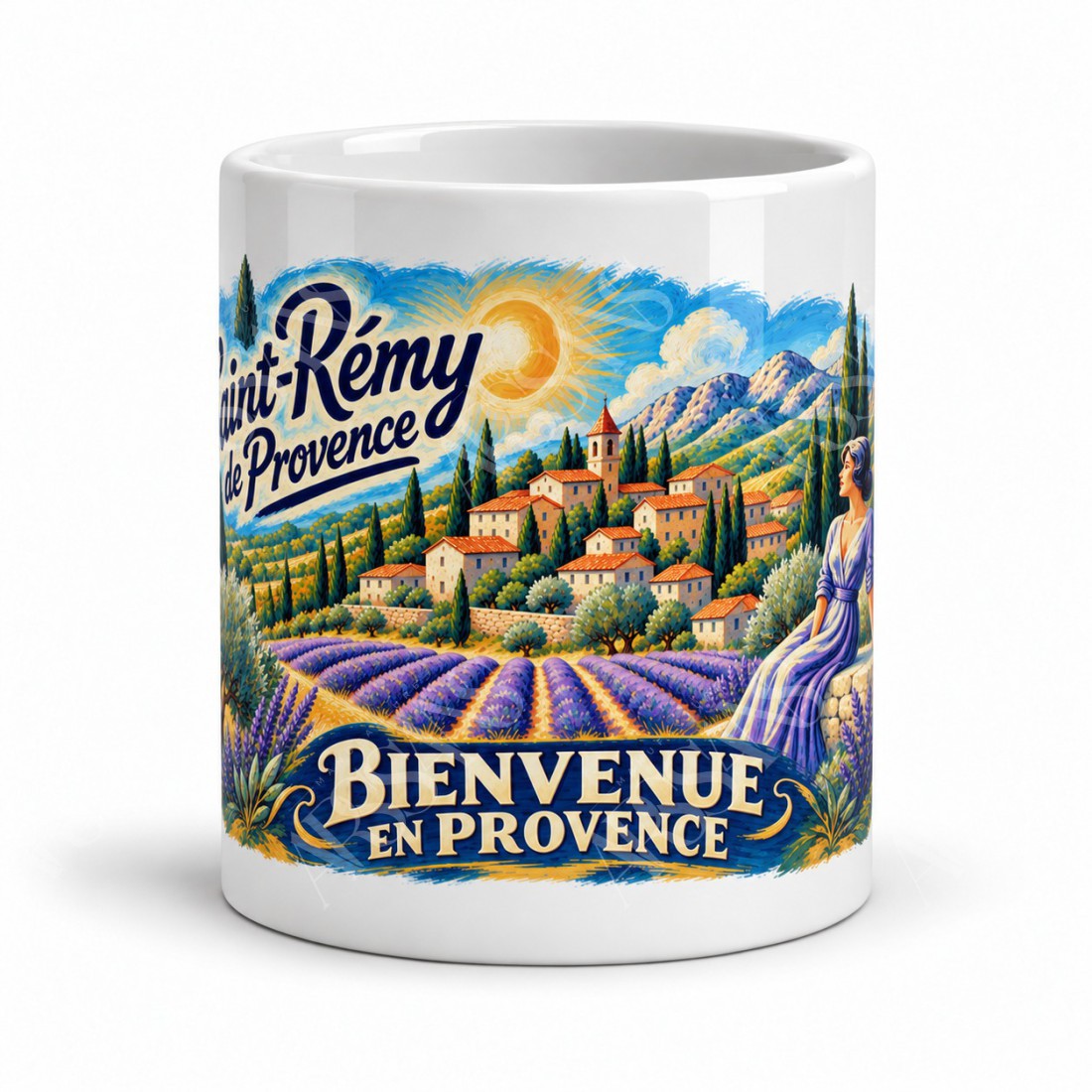 Mug Provence - Village au soleil, vue de face