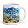 Mug Provence - Oliviers dans le mistral, anse à droite