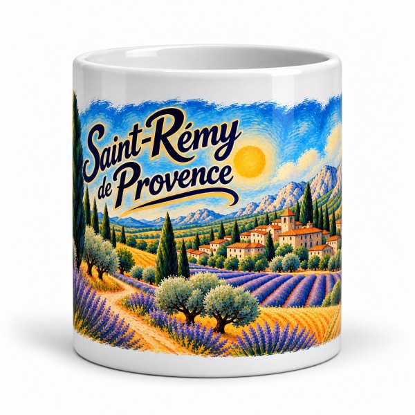 Mug Provence - Cyprès et champs dorés, Manufacture Arssans