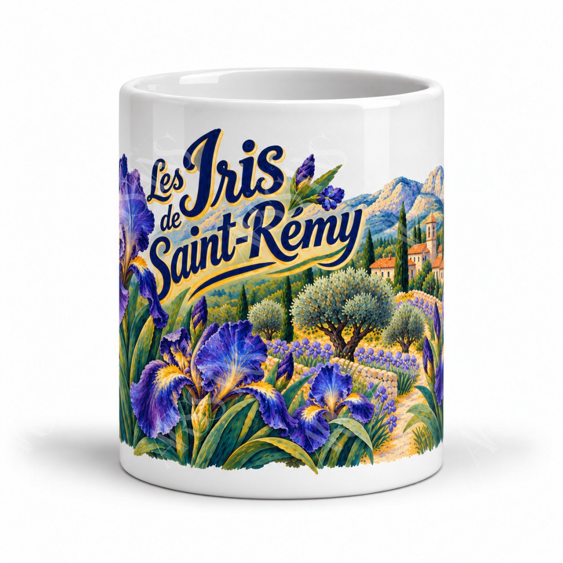 Mug Provence - Iris de Saint-Rémy, vue de face