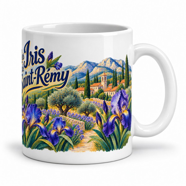 Mug Provence - Iris de Saint-Rémy, anse à droite