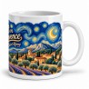 Mug Provence - Nuit étoilée sur les Alpilles, anse à droite