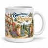 Mug Provence - Mas et jardin provençal, anse à droite