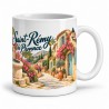 Mug Provence - Fontaine et ruelle fleurie, anse à droite