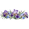 Mug fleurs - Iris et feuillage, décor à plat