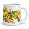 Mug fleurs - Mimosa en fleurs, anse à droite