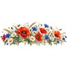 Mug fleurs - Fleurs des champs et coquelicots, décor à plat