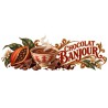 Mug chocolat - Chocolat Banjour, façon carte postale, décor à plat
