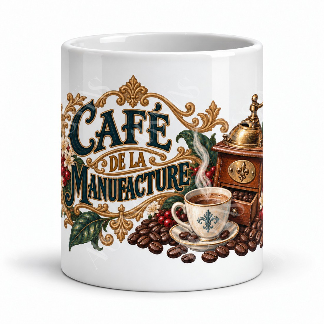 Mug café - Café de la Manufacture, vue de face