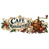 Mug café - Café de la Manufacture, décor à plat