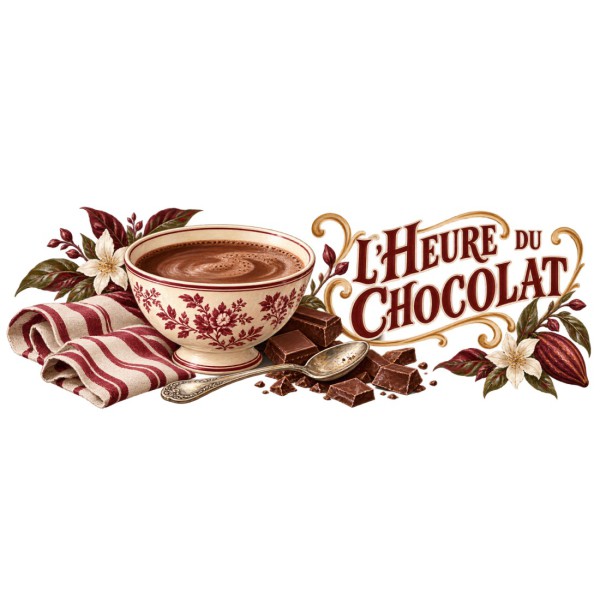 Mug chocolat - L’Heure du chocolat, décor à plat