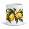 Mug gourmand - Citrons et fleurs de citronnier, vue de face