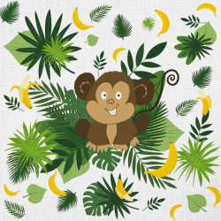 Papier Peint Petit Singe