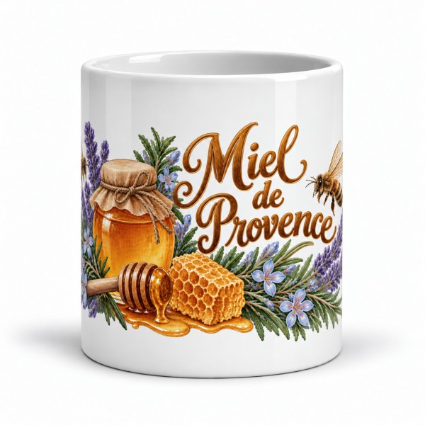 Mug gourmand - Miel, abeilles et fleurs, Manufacture Arssans