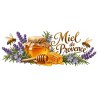 Mug gourmand - Miel, abeilles et fleurs, décor à plat