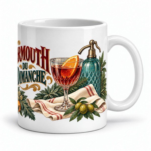 Mug apéritif - Vermouth du dimanche, anse à droite