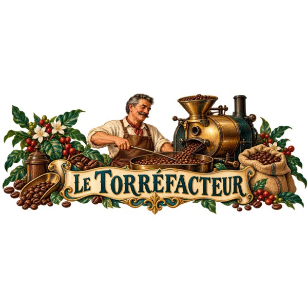 Mug métiers d’autrefois - Le Torréfacteur, décor à plat