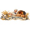 Mug métiers d’autrefois - Le Boulanger, façon carte postale, décor à plat