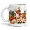 Mug métiers d’autrefois - Le Cuisinier provençal, façon carte postale, anse à gauche