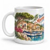 Mug voyage - Escale en Méditerranée, anse à gauche